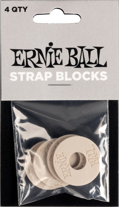 Ernie Ball 5625 Strap Blocks, Grau, 4 Stk