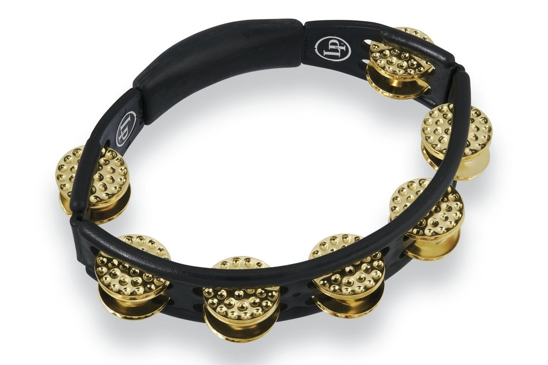 Latin Percussion Tamburin Cyclops Handmodell - Dimpled Brass, black (LP174)