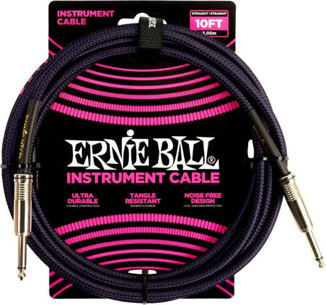 Ernie Ball 6393 Instrumentenkabel Black 3 Meter (15 ft) - Bla