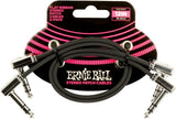 Ernie Ball-6405 Stereo (TRS) Flach-Patchkabel, 30 cm. 2er-Pack
