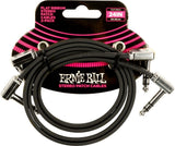 Ernie Ball-6406 Stereo (TRS) Flach-Patchkabel, 60cm. 2er-Pack