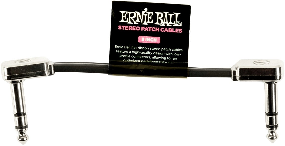Ernie Ball-6407 Stereo (TRS) Flach-Patchkabel 7,5cm