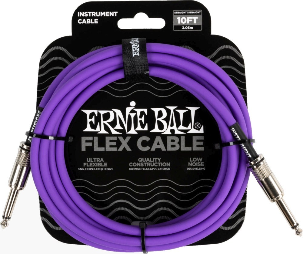 Ernie Ball 6415 FLEX Instrumentenkabel 3m - Purple