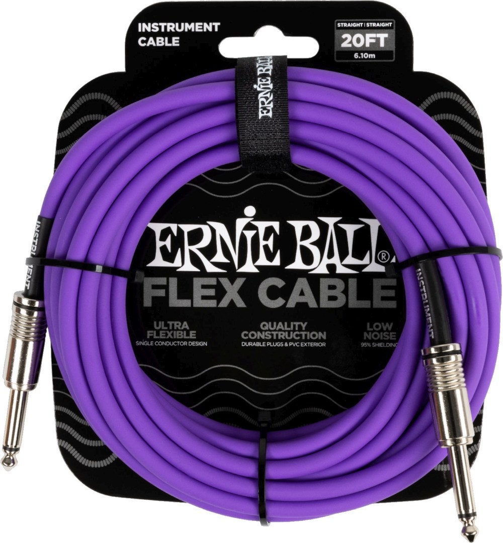 Ernie Ball 6420 FLEX Instrumentenkabel 6m - Purple