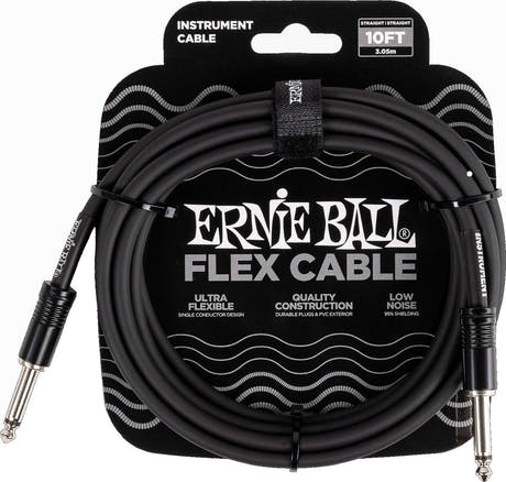 Ernie Ball 6434 FLEX Instrumentenkabel 3m - Black