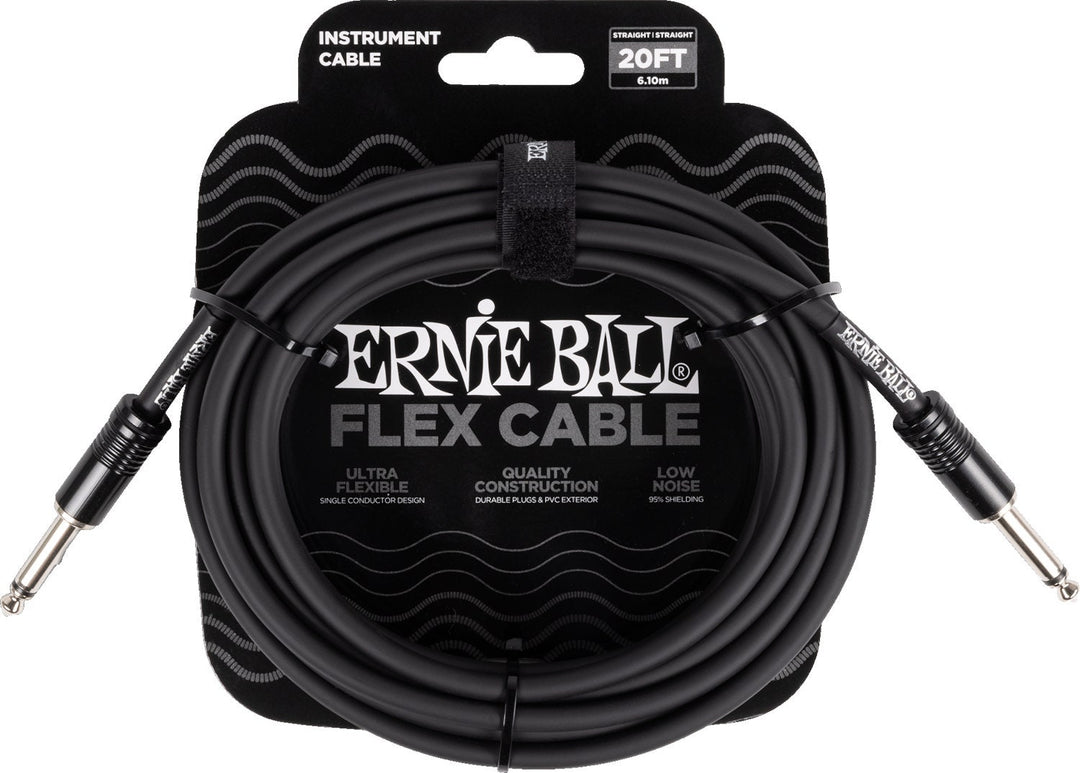 Ernie Ball 6435 FLEX Instrumentenkabel 6m - Black