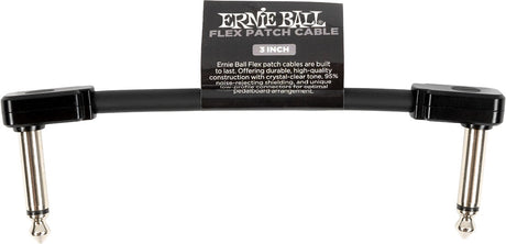 Ernie Ball 6438 Flex Patchkabel Black, 7,5cm