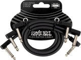 Ernie Ball 6445 Flex Patchkabel Black 30cm 3er-Pack