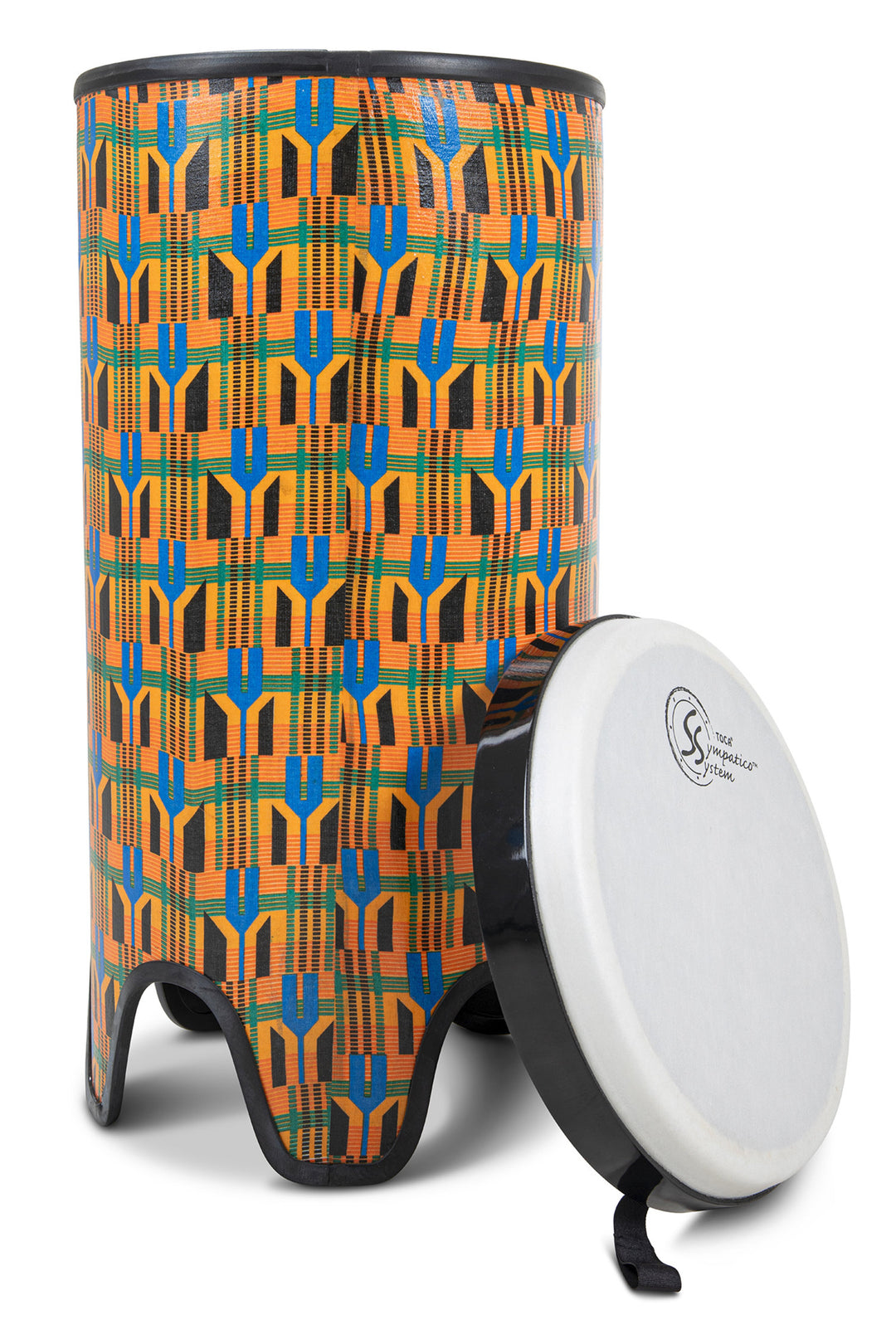 Toca Tubadora Freestyle II - 12" x 24" Kente Stoff (TSSTB-12K-FT)