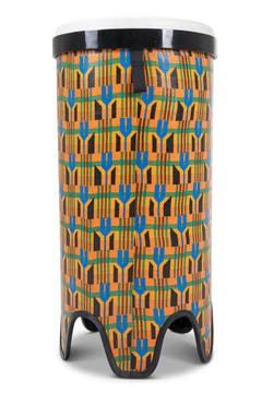 Toca Tubadora Freestyle II - 12" x 24" Kente Stoff (TSSTB-12K-FT)