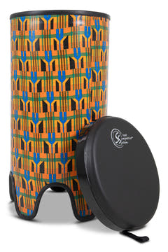 Toca Tubadora Freestyle II - 12" x 24" Kente Stoff (TSSTB-12K-SLT)