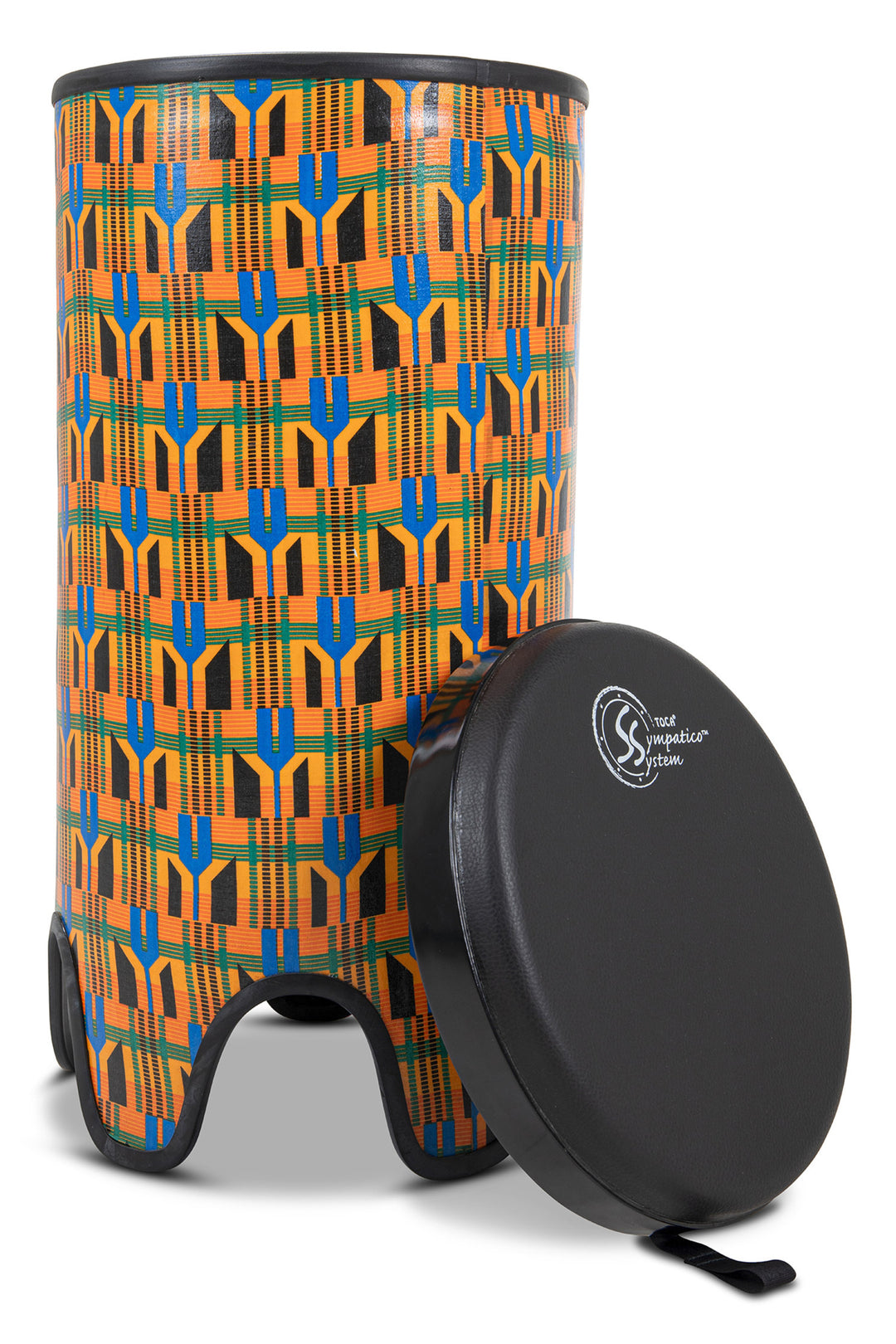 Toca Tubadora Freestyle II - 12" x 24" Kente Stoff (TSSTB-12K-SLT)