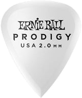 Ernie Ball EB-9202 2.0mm White Standard Prodigy Plektren 6er-Pack