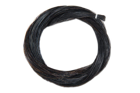 GEWA Mustang Bogenhaar für Kontrabass, schwarz, 74 cm