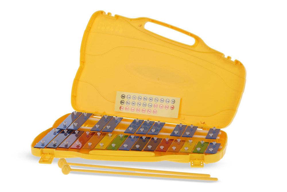 GEWA Glockenspiel, chromatisch G5 bis G7, farbige Tasten