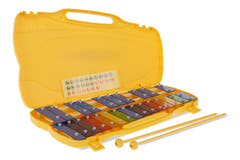 GEWA Glockenspiel, chromatisch G5 bis G7, farbige Tasten