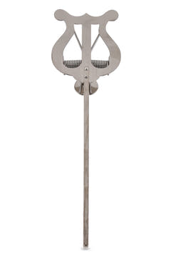 GEWA Lyra, vernickelt, Stiel 14 cm