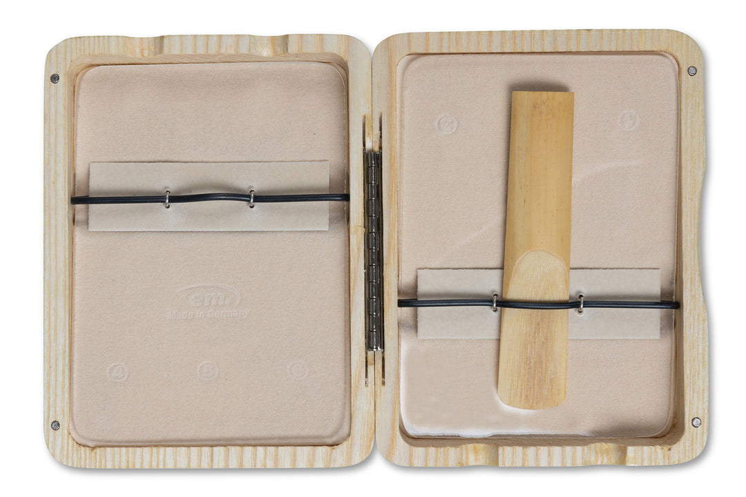 GEWA Reed case Bariton Saxophon 6 Reeds - natur lackiert