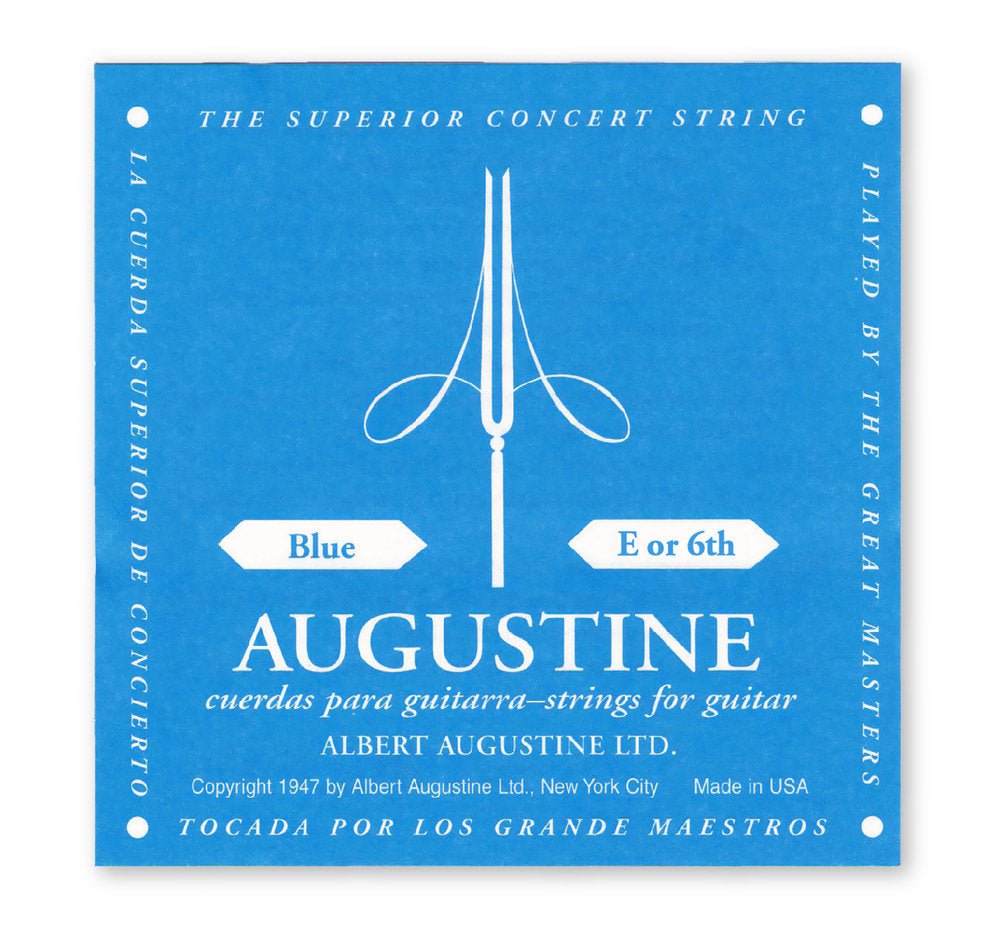 Augustine Classic Blue Label E6-Saite, hohe Spannung, .045"