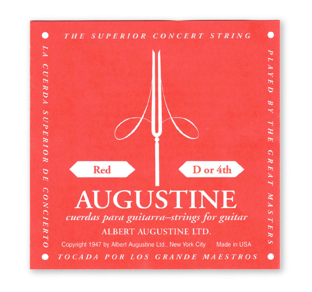 Augustine Classic Red Label D4-Saite, medium tension, .0295"