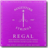Augustine Saiten für klassische Gitarren Regal Crystal Nylon high - Set Regal Blue (high/high)
