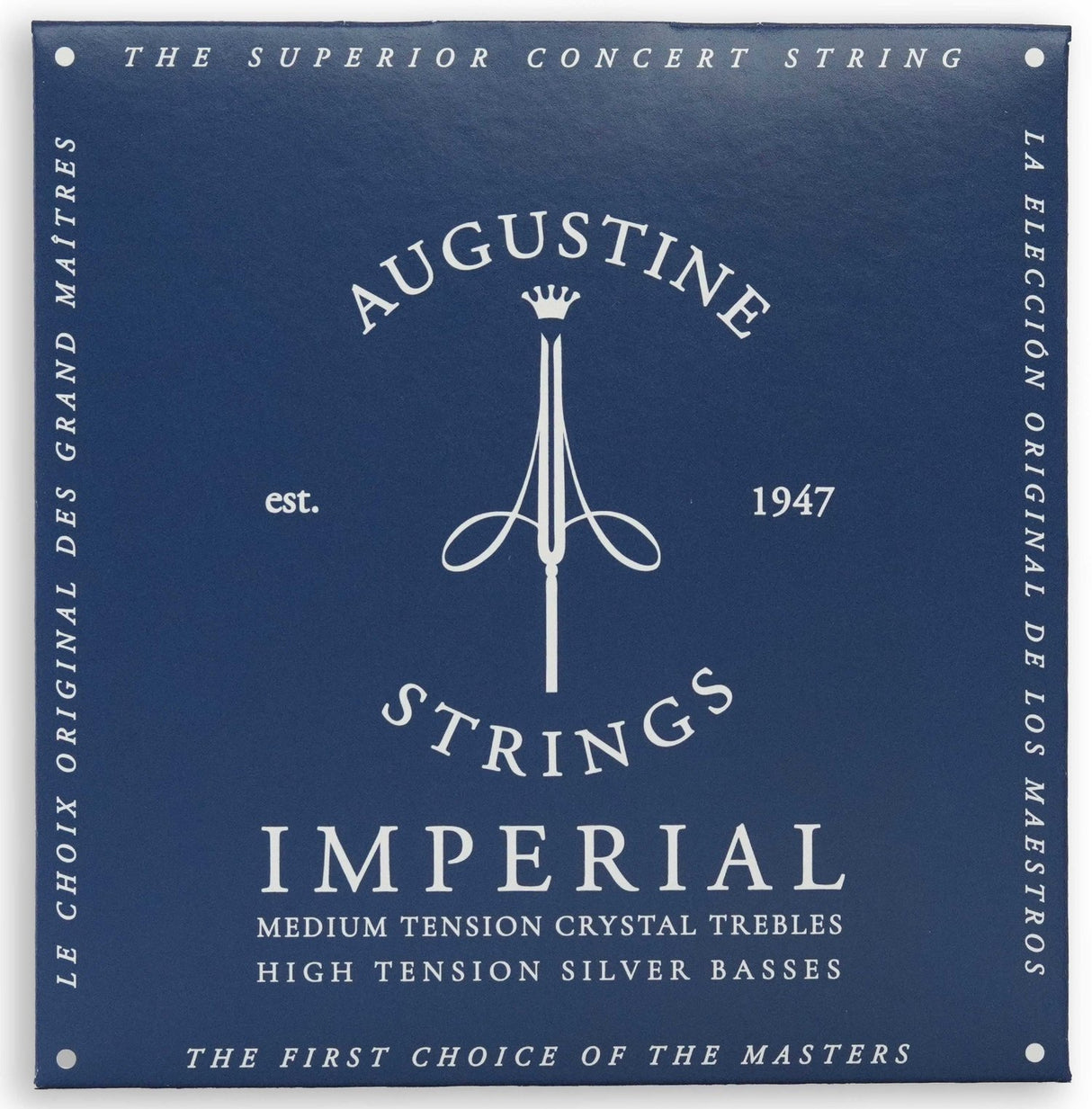 Augustine Saiten für klassische Gitarren Imperial Crystal Nylon medium - Set Imperial Blue (medium/high)