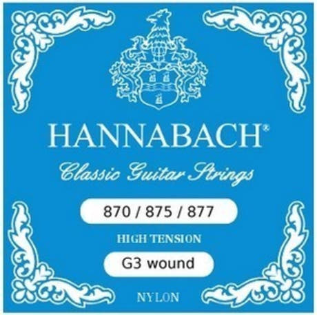 Hannabach 877HT G3 aluminiumumwickelt für klassische gitarren, high tension