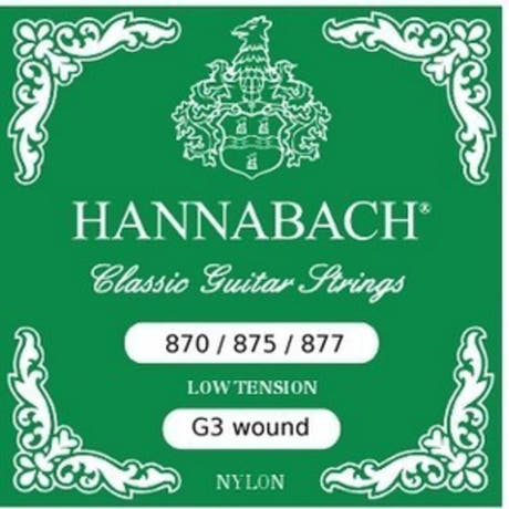 Hannabach 877LT G3, aluminiumumsponnen, für klassische gitarren, low Spannung