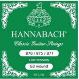 Hannabach 877LT G3, aluminiumumsponnen, für klassische gitarren, low Spannung
