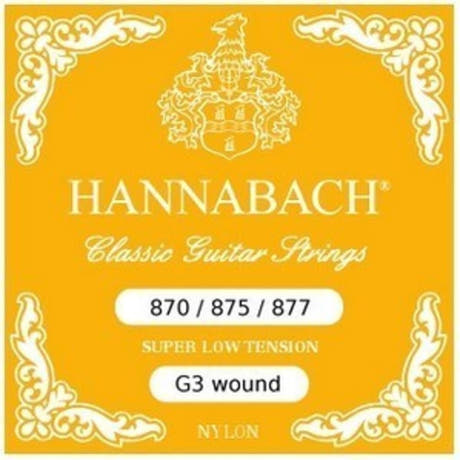 Hannabach 870SLT KVS-umwickelte G3-Saite, super low tension