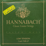 Hannabach 728LTC Custom Made Satz mit Carbon-Diskantsaiten, Low Spannung