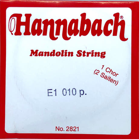 Hannabach 2821010 Mandolinensaite E .010", PAR