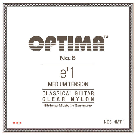 Optima Nr. 6 E1 klassische gitarren-Saite, Nylon, medium tension