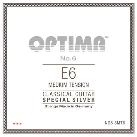 Optima No. 6 E6 klassische Gitarrensaite, versilbert, medium Spannung