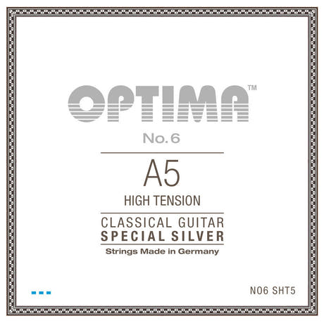Optima No. 6 A5 Saite für klassische gitarren, versilbert, high Spannung