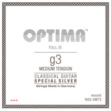 Optima No. 6 G3-Saite für klassische gitarren, versilbert, medium tension