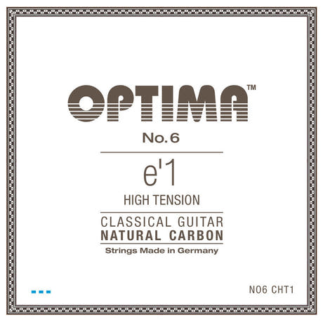 Optima No. 6 E1 Klassikgitarrensaite, Carbon, High Tension