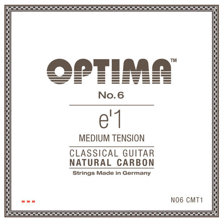 Optima No. 6 E1 klassische Gitarrensaite, Carbon, mittlere Spannung