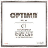 Optima No. 6 E1 klassische Gitarrensaite, Carbon, mittlere Spannung