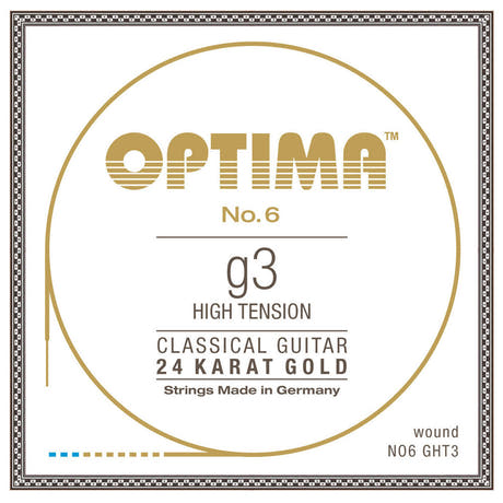 Optima No. 6 G3 klassische Gitarrensaite, vergoldet, high tension
