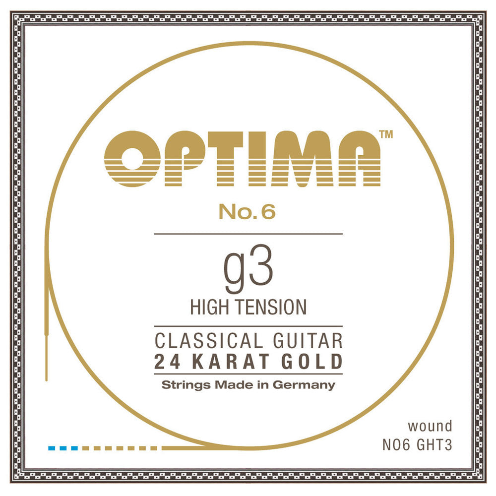 Optima No. 6 G3 klassische Gitarrensaite, vergoldet, high tension