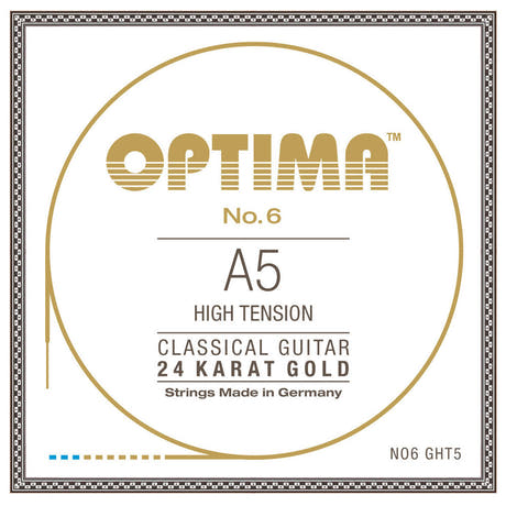 Optima No. 6 A5 klassische Gitarrensaite, vergoldet, hohe Spannung
