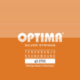 Optima 2703 Saite G .022 für 4-saitiges banjo, Schlaufe