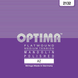 Optima 2132 Mandolinensaite A .014w, Flatwound (Paar)