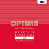Optima 2122 Mandolinensaite A .013, Goldin Flatwound (Paar)