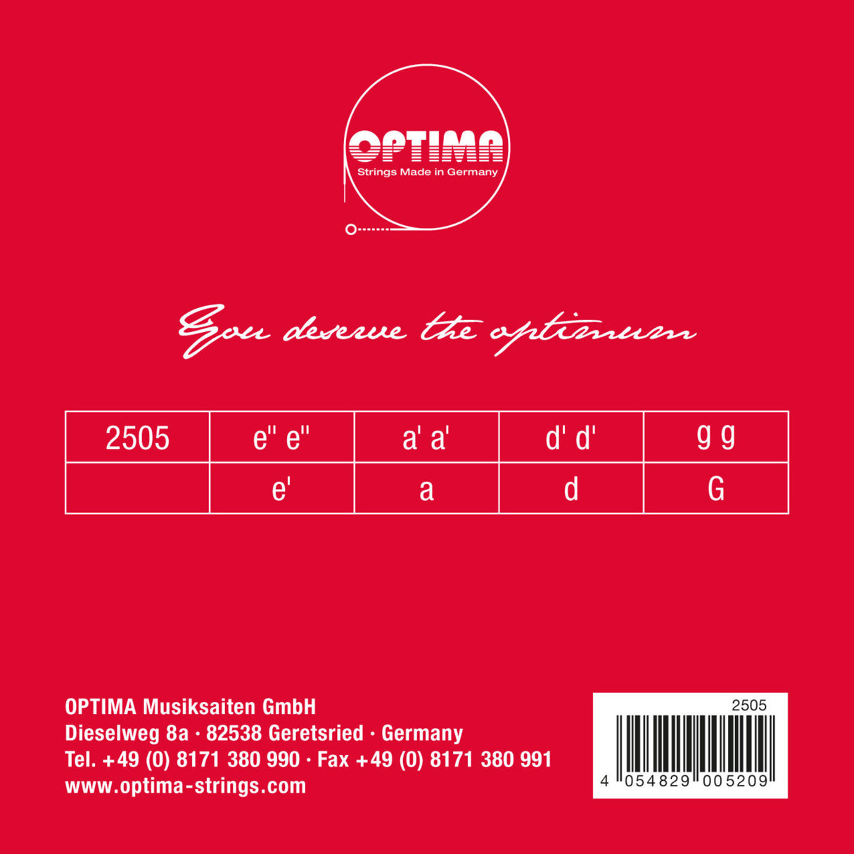 Optima Mandriola strings - Set (2505)