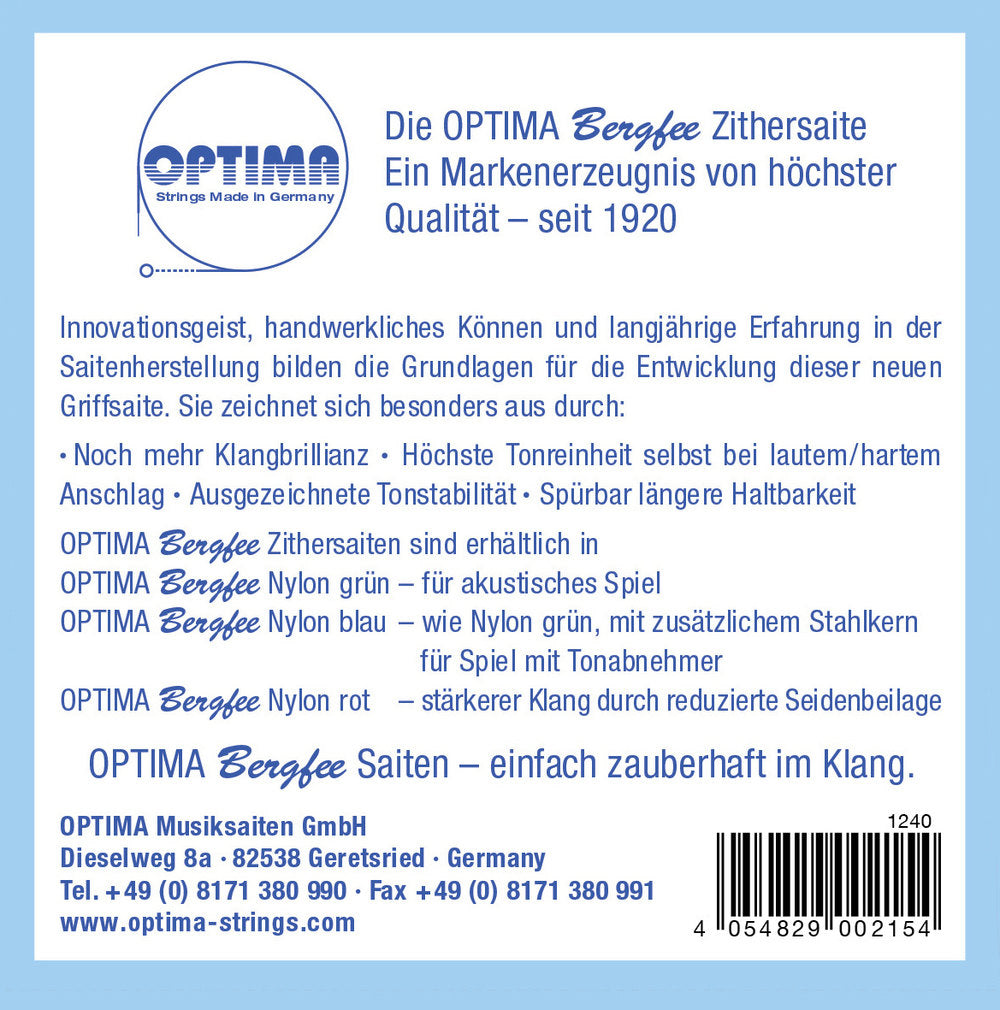 Optima Bergfee 1240 Griffsaite a´ für Zither, München, Normal