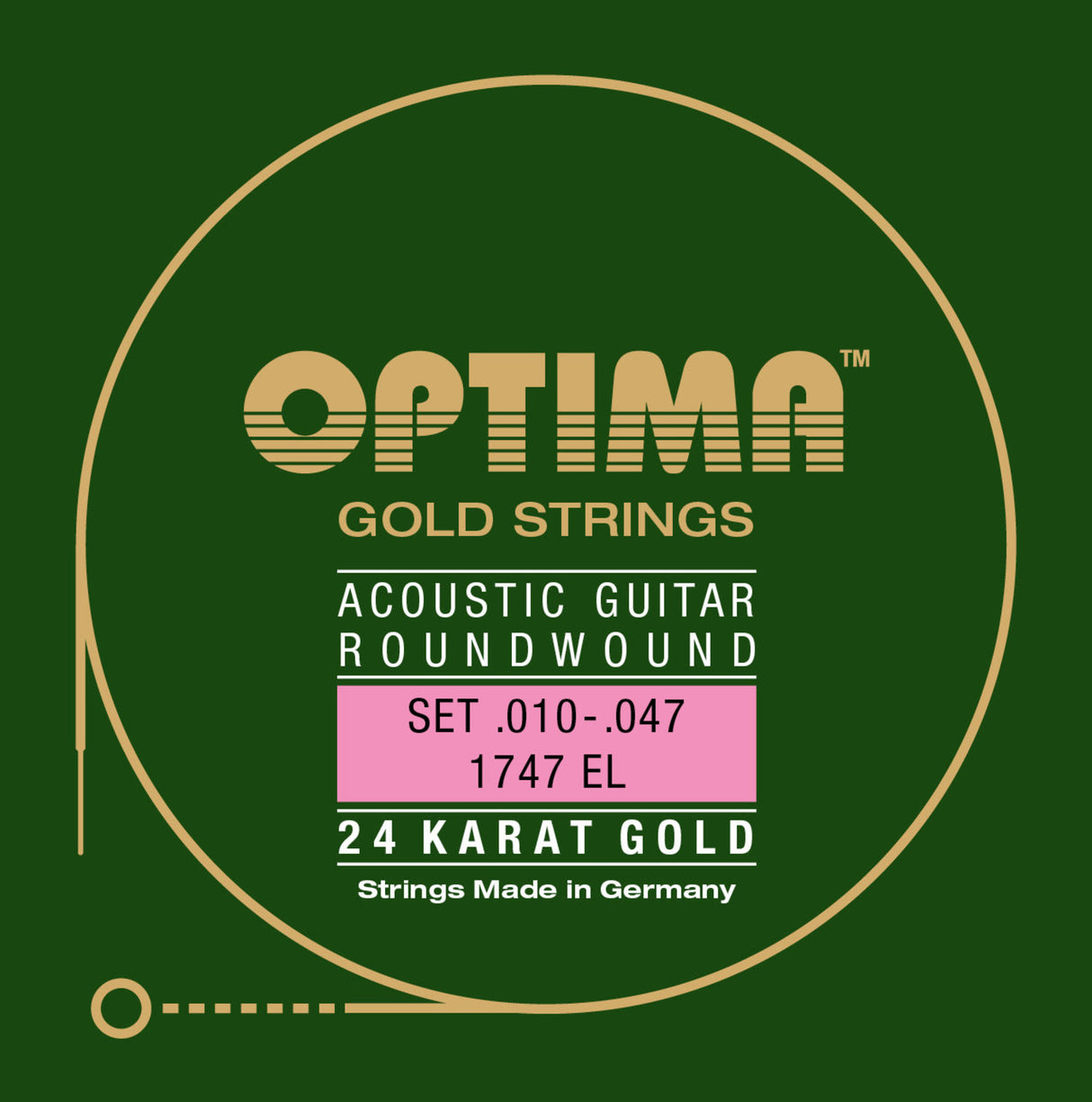 Optima Saiten für Akustik Gitarren Gold Saiten - Set (1747EL)