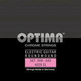 Optima Saiten für E-Gitarre Chromsaiten round wound - Set (4028EL)