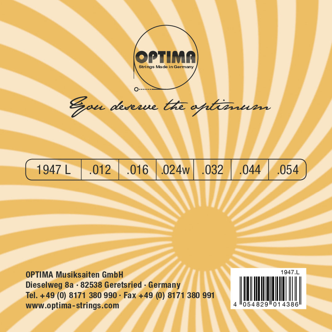 Optima Saiten für E-Gitarre Jazz Swing Chrom Round Wound - Set (1947L)